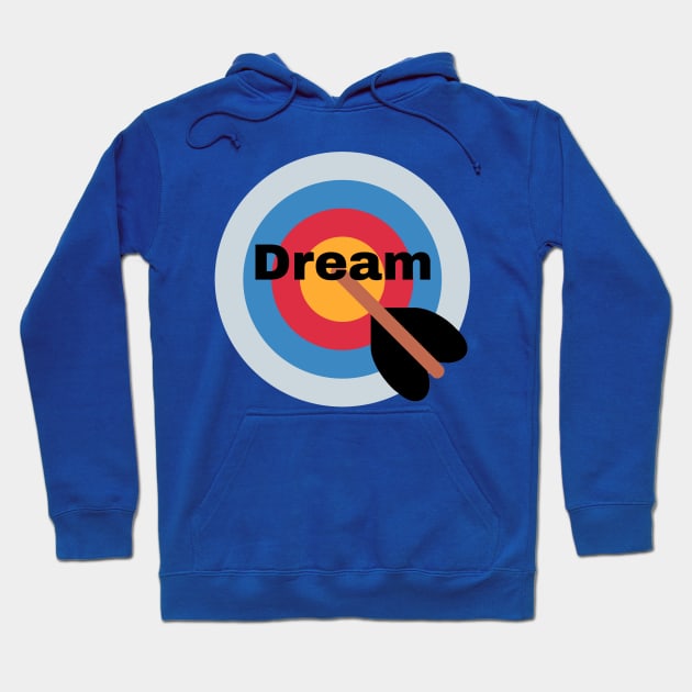 dream red archery target illustration Hoodie by Artistic_st